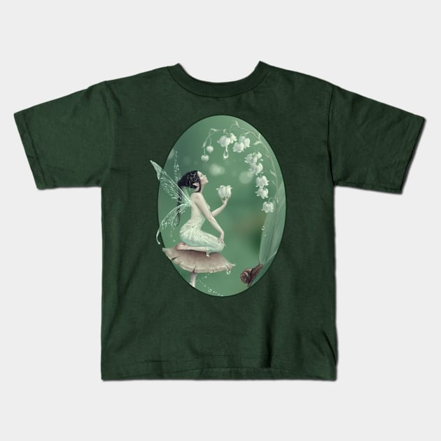 Lily of the Valley Flower Fairy Kids T-Shirt by silverstars